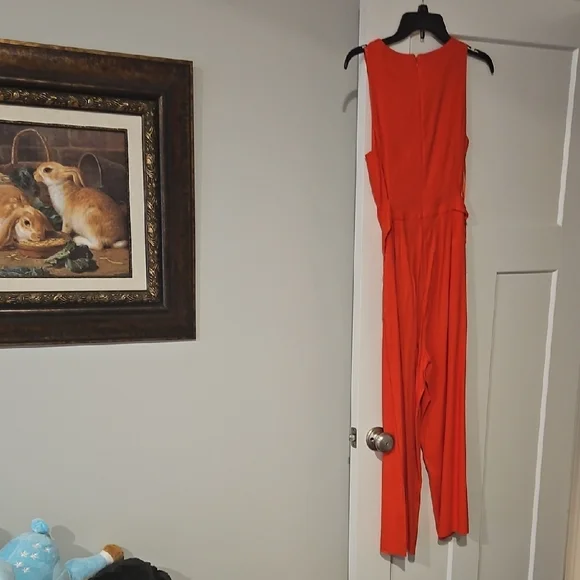 ANTONIO MELANI Vibrant Orange Jumpsuit - Picture 2 of 2